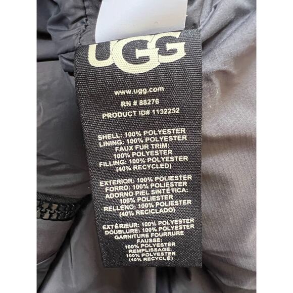 UGG Men's Zoltan Sherpa Puffer Vest Gray Size L NWT - Picture 5 of 12